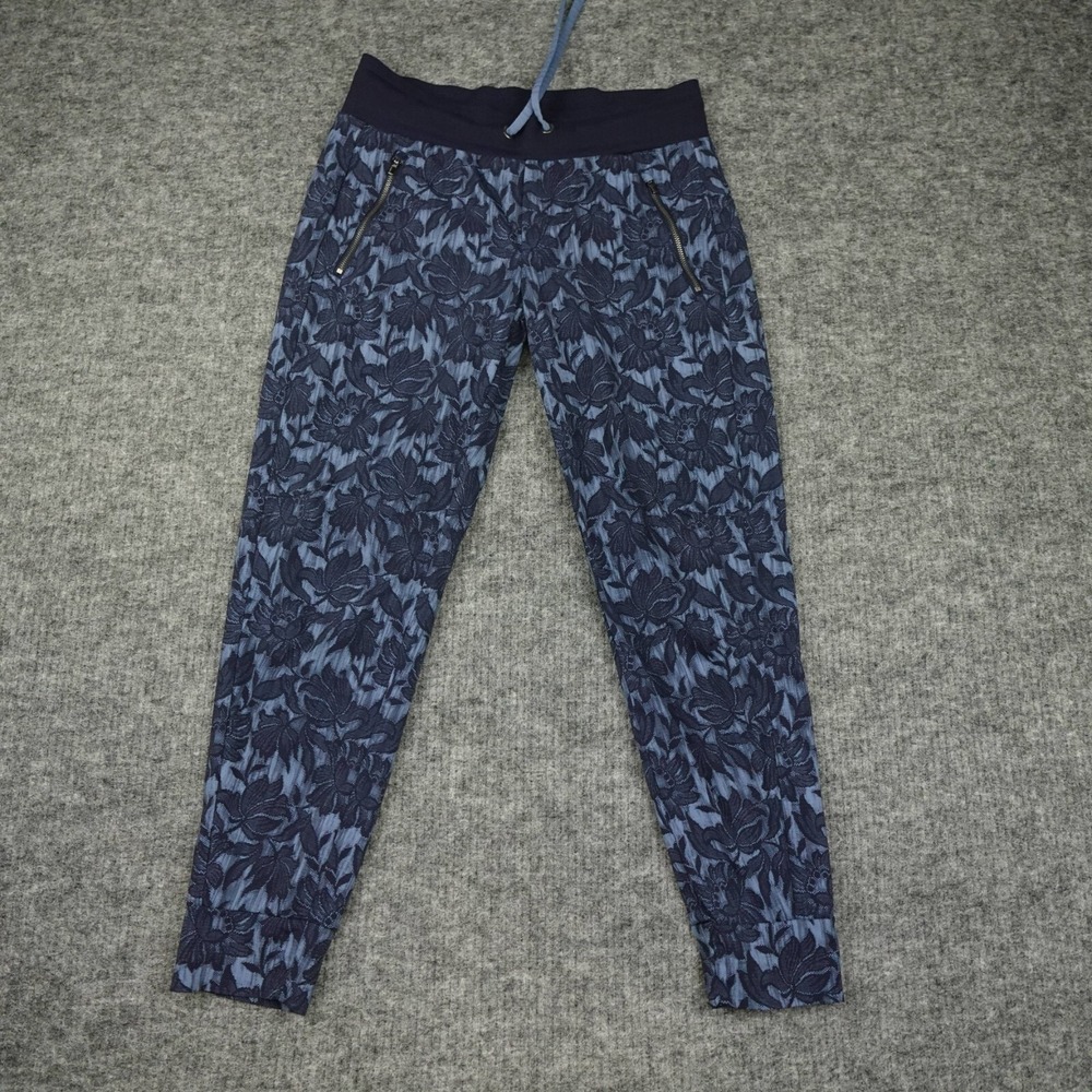 Athleta Trekkie North Joggers Womens 6 Blue Eternal‎ Bloom Cottage Outdoor